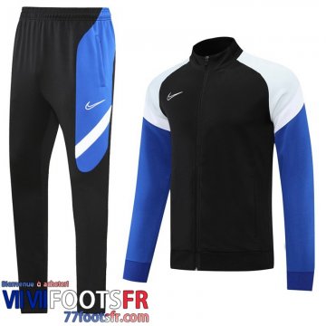 Veste Foot Sport bleu noir Homme 2022 2023 JK377