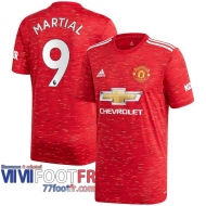 Maillot de foot Manchester United Anthony Martial #9 Domicile 2020 2021