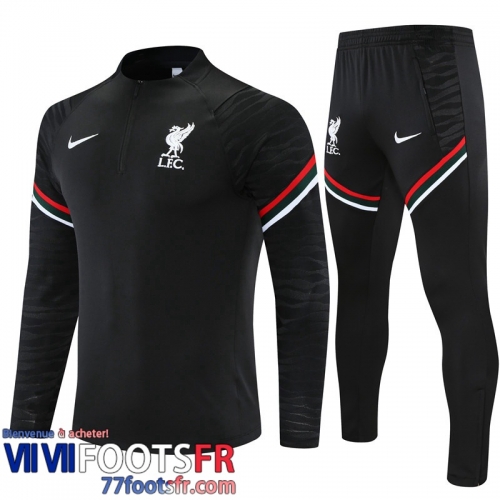 Survetement de Foot Liverpool noir Homme 21 22 TG193
