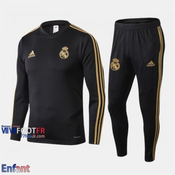 Promo: Ensemble Survetement Real Madrid Enfant Noir 2019/2020 Retro