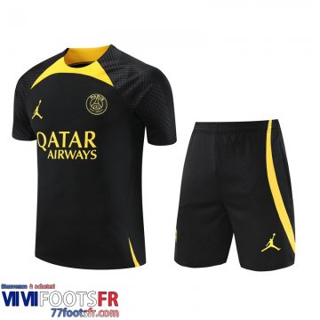 Survetement T Shirt PSG noir Homme 2023 2024 TG805