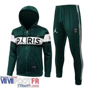 Veste Foot - Sweat a Capuche PSG vert Uomo 2021 2022 JK80