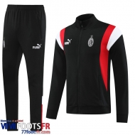 Veste Foot AC Milan noir Homme 2023 2024 JK721