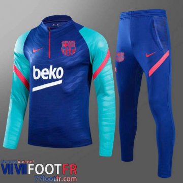 Kits: Survetement De Foot Barcelone bleu Enfant 2021 2022 TK08