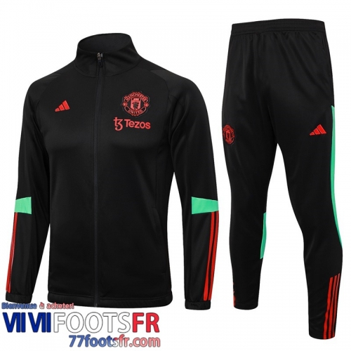 Veste Foot Manchester United noir Homme 2023 2024 JK796