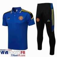 Polo foot Manchester United bleu Homme 21 22 PL202