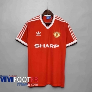 77footfr Retro Maillots foot 83 84 Manchester United Domicile