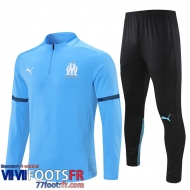 Survetement de Foot Olympique Marseille bleu Homme 21 22 TG160