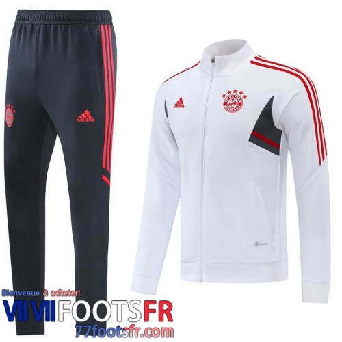 Veste Foot Bayern Munich Blanc Homme 22 23 JK450