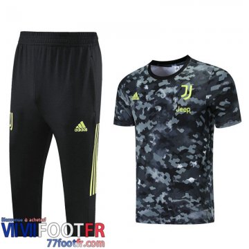 T-shirt + Pantalon court Juventus Gris-noir 2021 2022 PL80
