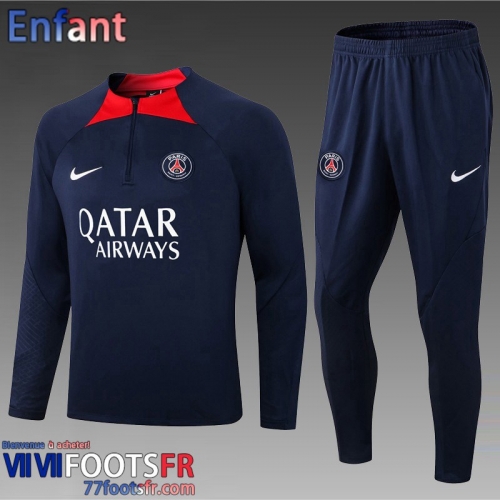 Survetement de Foot PSG Paris bleu royal Enfant 2022 2023 TK345