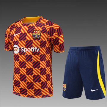 Survetement T Shirt Barcelone orange Homme 2023 2024 TG801-1