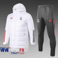 77footfr Doudoune Foot Real Madrid blanc 2020 2021 H0015