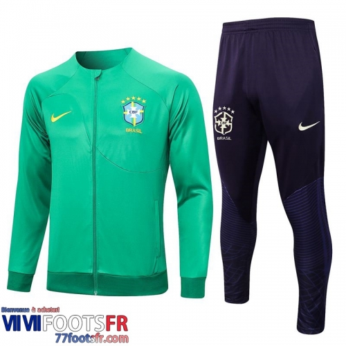 Veste Foot Bresil vert Homme 2023 2024 B38