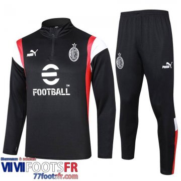 Survetement de Foot AC Milan noir Homme 2023 2024 A99