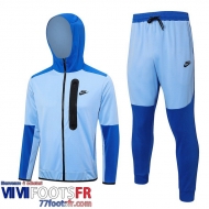 Veste Foot - Sweat A Capuche Sport bleu ciel Homme 2023 2024 JK764