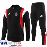 Veste Foot AC Milan noir Homme 2023 2024 JK805