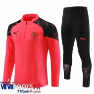 Survetement de Foot Manchester City couleur orange Homme 2023 2024 A91