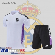 Polo foot Real Madrid Blanc Homme 2022 2023 PL580