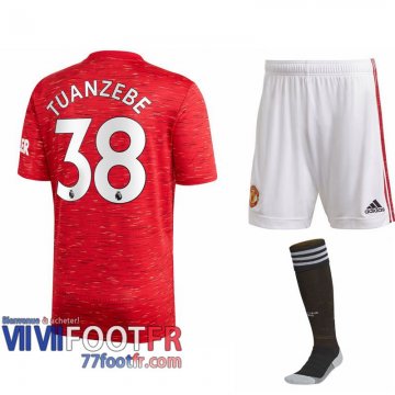 Maillot de foot Manchester United Axel Tuanzebe #38 Domicile Enfant 2020 2021