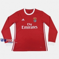 Nouveau Flocage Maillot Foot S.L Benfica Manche Longue Homme Domicile 2019-2020 Personnalisé :77Footfr