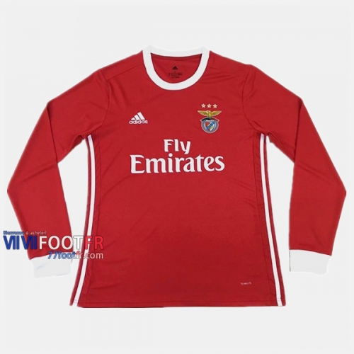 Nouveau Flocage Maillot Foot S.L Benfica Manche Longue Homme Domicile 2019-2020 Personnalisé :77Footfr