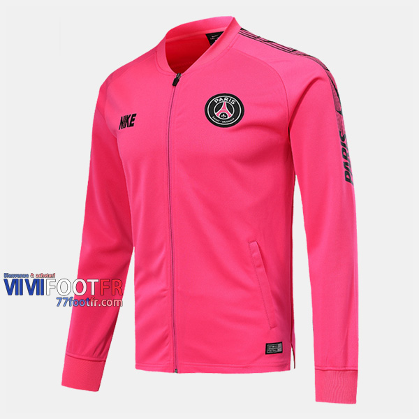 Veste De Foot Paris Saint-Germain PSG Rose 2019 2020 Thailande Achetez